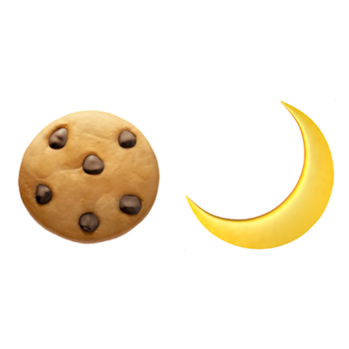🍪🌙 Emoji Domain iOS rendering